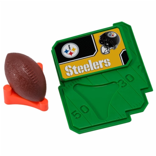 DecoPac NFL Pittsburgh Steelers Football & Tee Cake Decoration Set Perspective: front