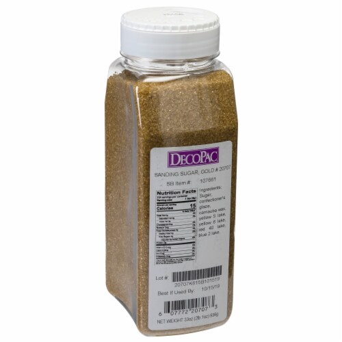 DecoPac Gold Sprinkles Cake Decorations Perspective: front