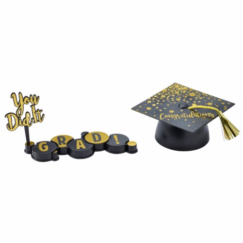 DecoPac You Did It Grad Cake Decorations Perspective: front