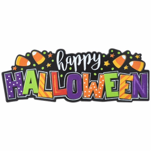 DecoPac Happy Halloween Treats Lay-On Cake Decorations Perspective: front