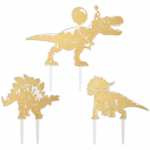 DecoPac Party Dinos Cake Decoration Kit Perspective: front