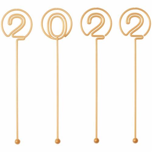 DecoPac Gold 2022 Graduation Long Cake Topper Perspective: front