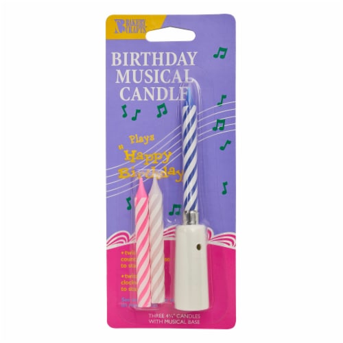 DecoPac Musical Birthday Candle Set Perspective: front
