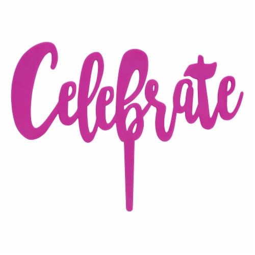 DecoPac Celebrate Candle Holder - Purple Perspective: front