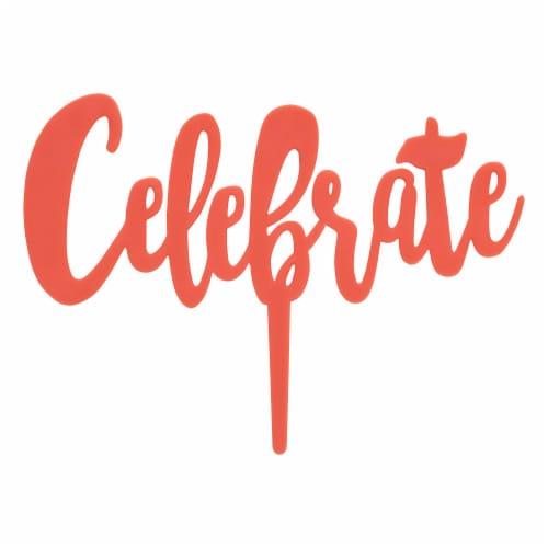 DecoPac Coral Celebrate Cake Decorations Perspective: front