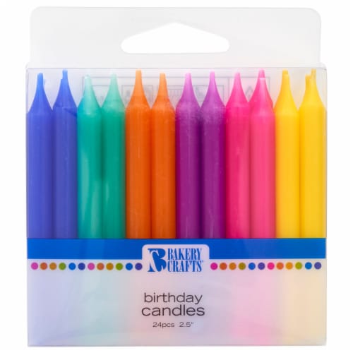 Bakery Crafts Good Vibes Smooth Birthday Candles Perspective: front