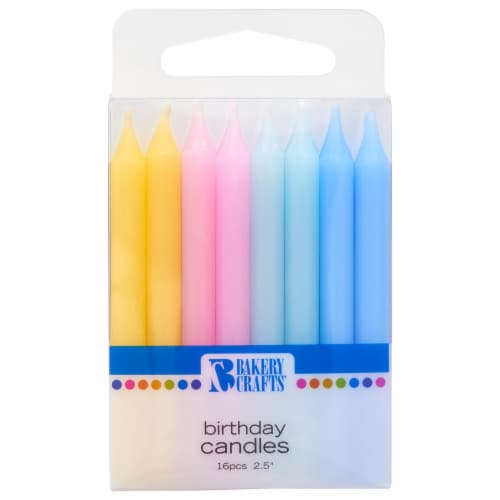 Bakery Crafts Birthday Candles 16 Count Perspective: front