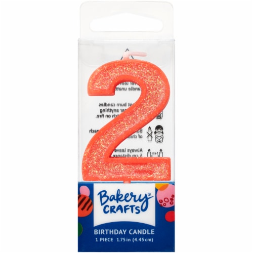 DecoPac Two Birthday Candle Cake Decoration - Pink Perspective: front