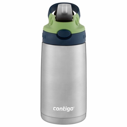 Contigo® Cleanable Stainless Steel Insulated Water Bottle - Blue/Green Perspective: front