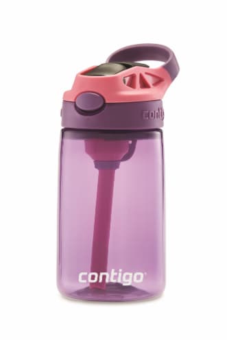 Contigo® Straw Water Bottle - Eggplant Punch Perspective: front