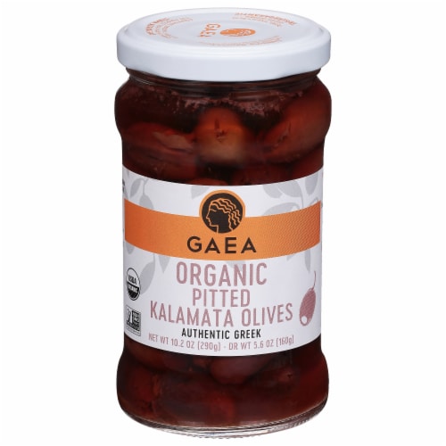 Gaea Organic Pitted Kalamata Olives Perspective: front