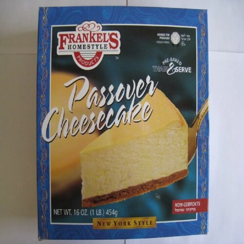 Frankel's® New York Style Passover Cheesecake Perspective: front
