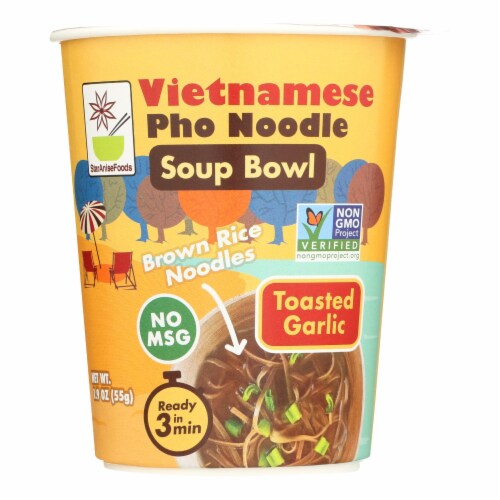 Star Anise Foods - Soup Bowl Pho Ndl Garlic - Case of 6 - 1.9 oz. Perspective: front