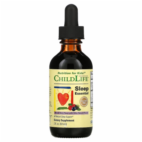 ChildLife Sleep® Essentials Berry Flavored Dietary Supplement Perspective: front