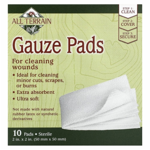 All Terrain Latex Free Gauze Pads Perspective: front