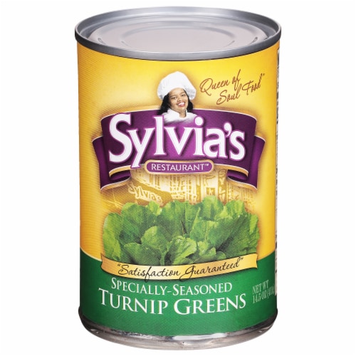 Sylvia's Specially-Seasoned Turnip Greens Perspective: front