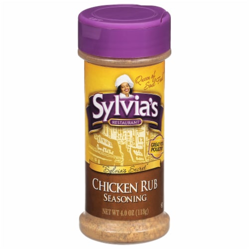 Sylvia's Chicken Rub Seasoning Perspective: front