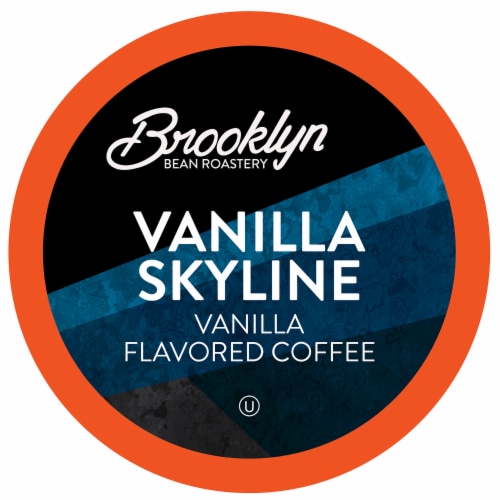 Brooklyn Beans Vanilla Flavored Coffee Pods, Vanilla Skyline, 40 Count Perspective: front