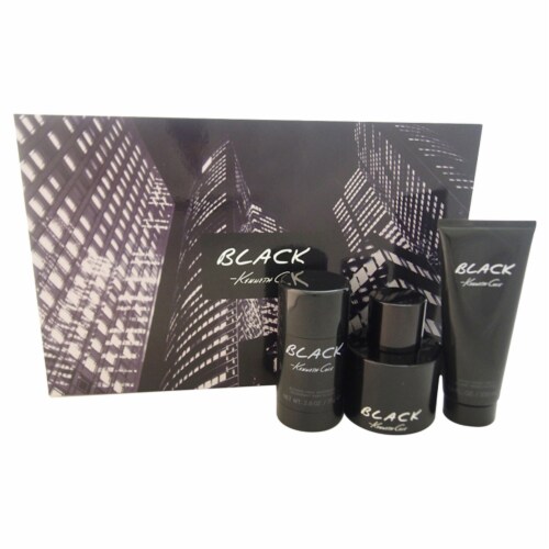 Kenneth Cole Black 3 Pc. Gift Set 1 x EDT Spray 3.4 oz 1 x