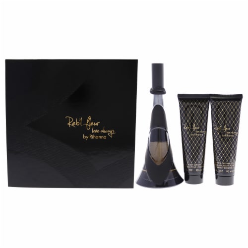 Rihanna Rebl Fleur Love Always 3.4oz EDP Spray 3oz Body Lotion