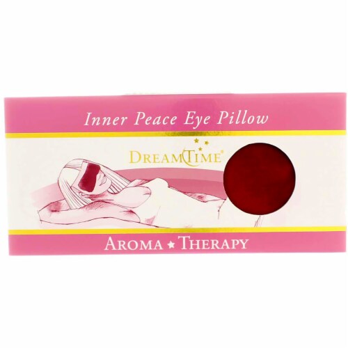 DreamTime Aromatherapy Inner Peace Eye Pillow, Cranberry Perspective: front