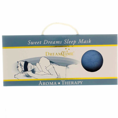 DreamTime Aromatherapy Sweet Dreams Sleep Mask, Blue Perspective: front