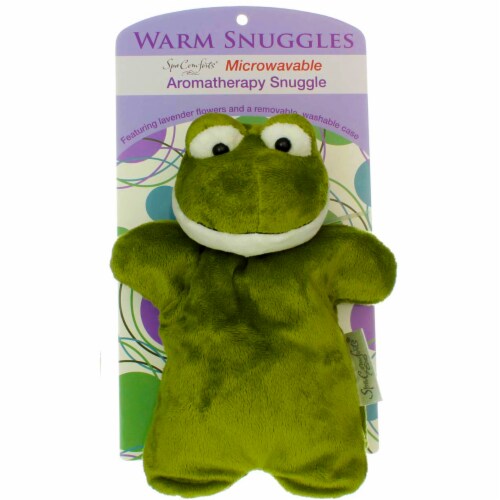 Spa Comforts Warm Snuggles Microwavable Aromatherapy Snuggle Frog Perspective: front