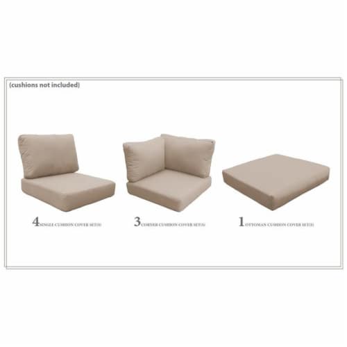 TK Classics High Back Cover Set in Wheat for FLORENCE 10b 1