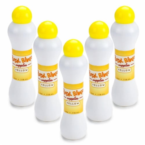 Brybelly GBIN-402-5 Yellow Bingo Daubers, Pack of 5 Perspective: front