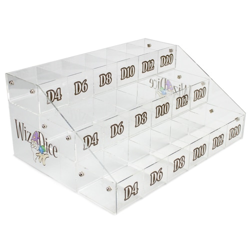 Wiz Dice Acrylic Display Perspective: front