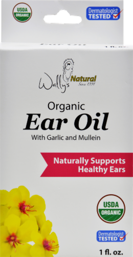 Wally's Natural Organic Ear Oil Perspective: front