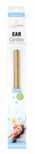 Wally's Natural Unscented Soy Blend Ear Candles Perspective: front