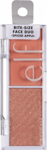 e.l.f. Bite-Size Face Duo Mini Blush & highlighter Compact Spiced Apple Perspective: front