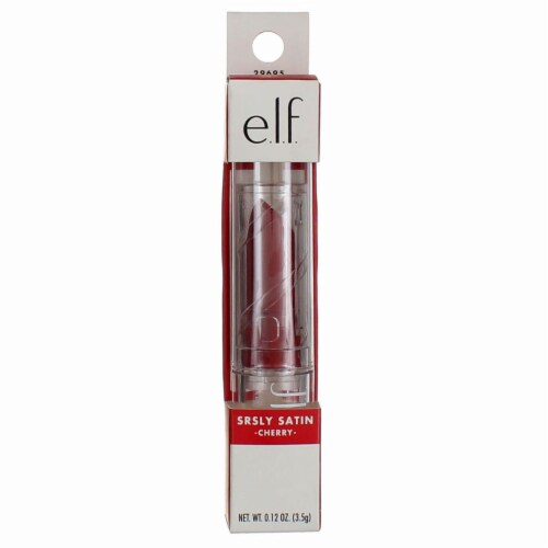 e.l.f. Srsly Satin Lipstick - Cherry Perspective: front