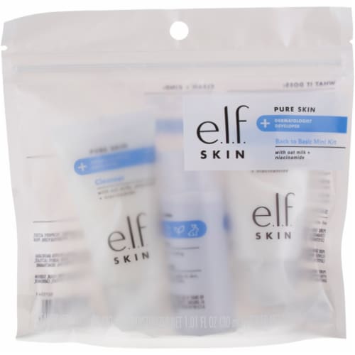 e.l.f. SKIN Pure Skin Back to Basics Mini Skincare Kit 3ct Perspective: front