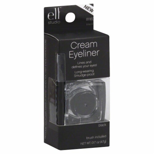 e.l.f. Studio Black Cream Eyeliner & Brush Perspective: front