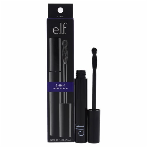 e.l.f. 3In1 Mascara Very Black 0.25 oz Perspective: front