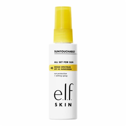e.l.f. All Set for Sun SPF 45 Suncreen & Setting Spray Perspective: front