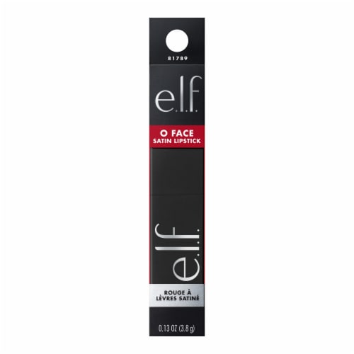 e.l.f. O FACE Satin Lipstick No Regrets - Blue Red Perspective: front
