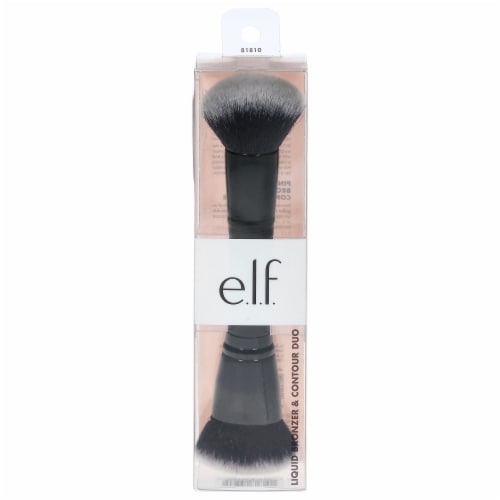 e.l.f. Bronzer & Contour Duo Makeup Brush Perspective: front