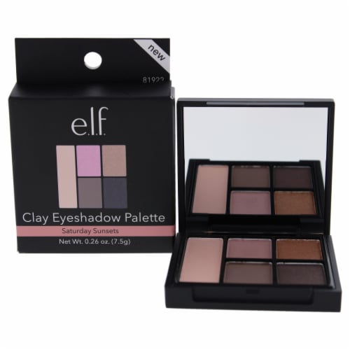 e.l.f. Saturday Sunsets Clay Eye Shadow Palette Perspective: front