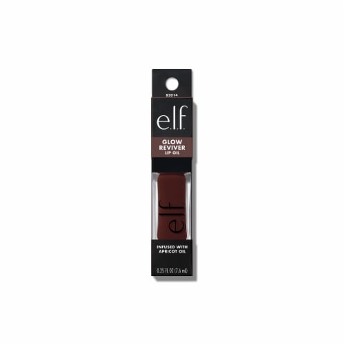 e.l.f. Glow Reviver Lip Oil Hot As Fudge Perspective: front