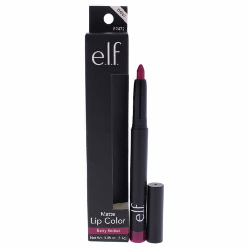 e.l.f. Matte Lip Color Berry Sorbet Lipstick 0.05 oz Perspective: front