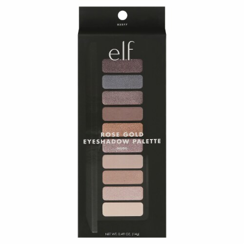 e.l.f. Nude Rose Gold Eyeshadow Palette Perspective: front