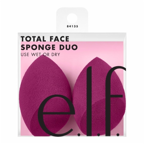 e.l.f. Total Face Makeup Sponge Duo Perspective: front