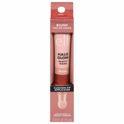 e.l.f. Halo Glow Blush You Go Cocoa Beauty Wand Perspective: front