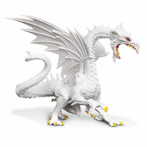 Glow-in-the-Dark Snow Dragon Toy Perspective: front