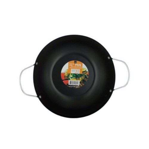 Kole Imports All Purpose Stir Fry Pan with Handles - Pack of 2 Perspective: front