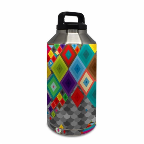 DecalGirl Y64-UPRISING Yeti Rambler 64 oz Bottle Skin - Uprising Perspective: front