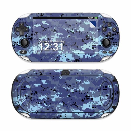 DecalGirl SPSV-DIGISCAMO Sony PS Vita Skin - Digital Sky Camo Perspective: front